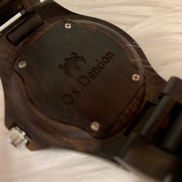 Espresso-Colored Wood Watch - Picture 3 of 4